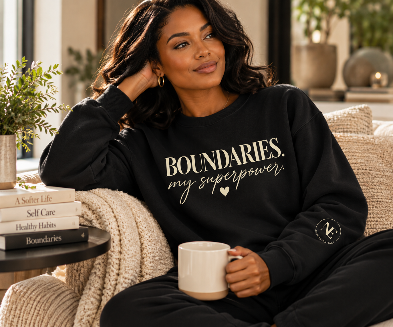 Boundaries Is My Superpower | Premium Garment-Dyed Crewneck