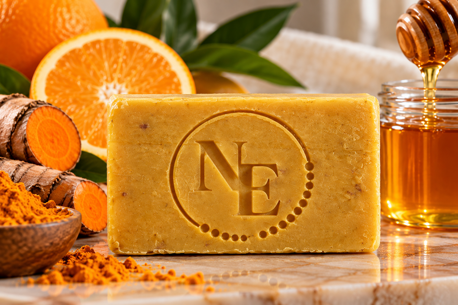 Turmeric Orange & Honey Cold Process Bar Soap
