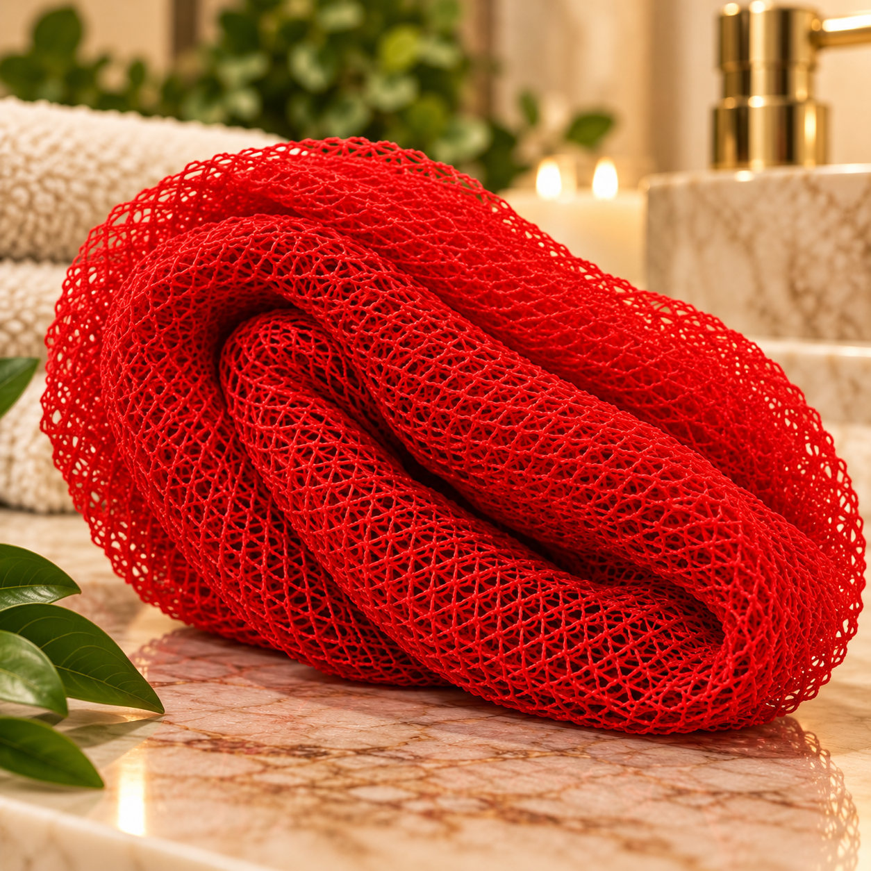 Vivid Red Mesh Spa Sponge.png