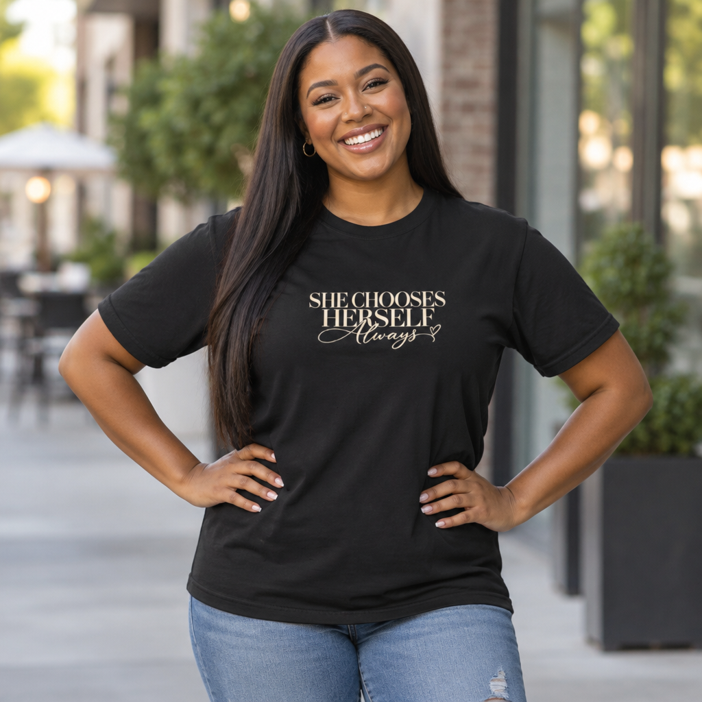 She Chooses Herself Always | Premium Garment-Dyed Tee