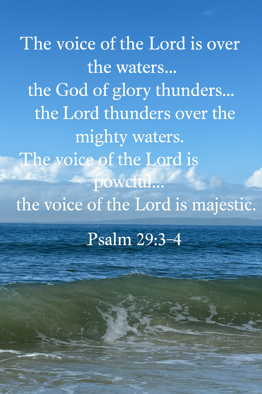 Voice of the Lord Over the Waters 🌊💦