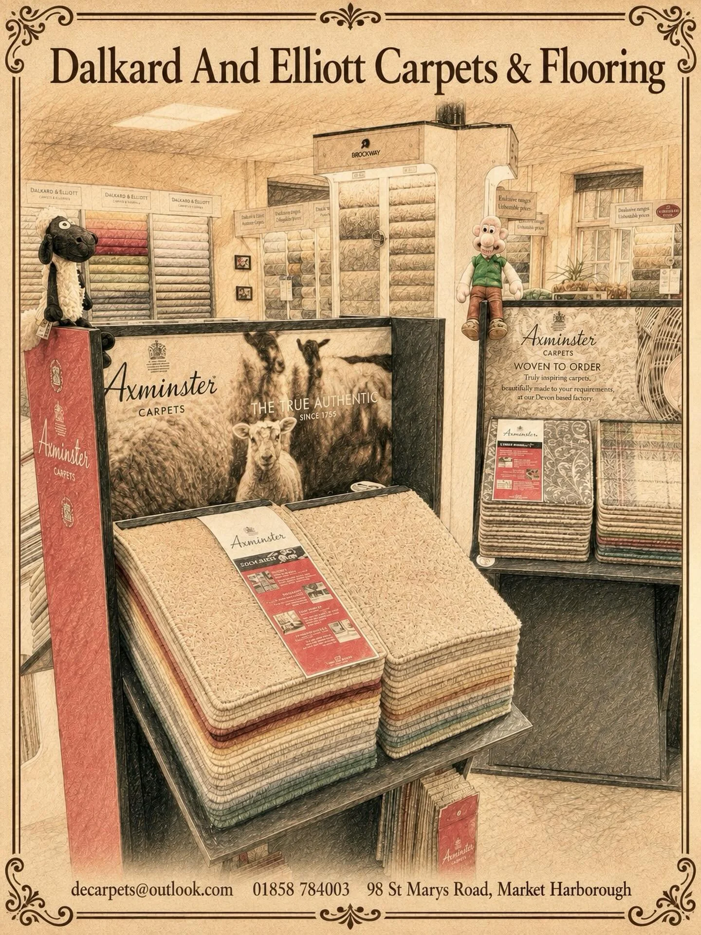 Beautiful carpets, vinyl and LVT flooring in Market Harborough. Visit Dalkard &amp; Elliott Carpets &amp; Flooring for friendly advice, quality flooring, free measuring and a relaxed showroom experience.

#MarketHarborough
#wigston 
#oadby 
#Leiceste