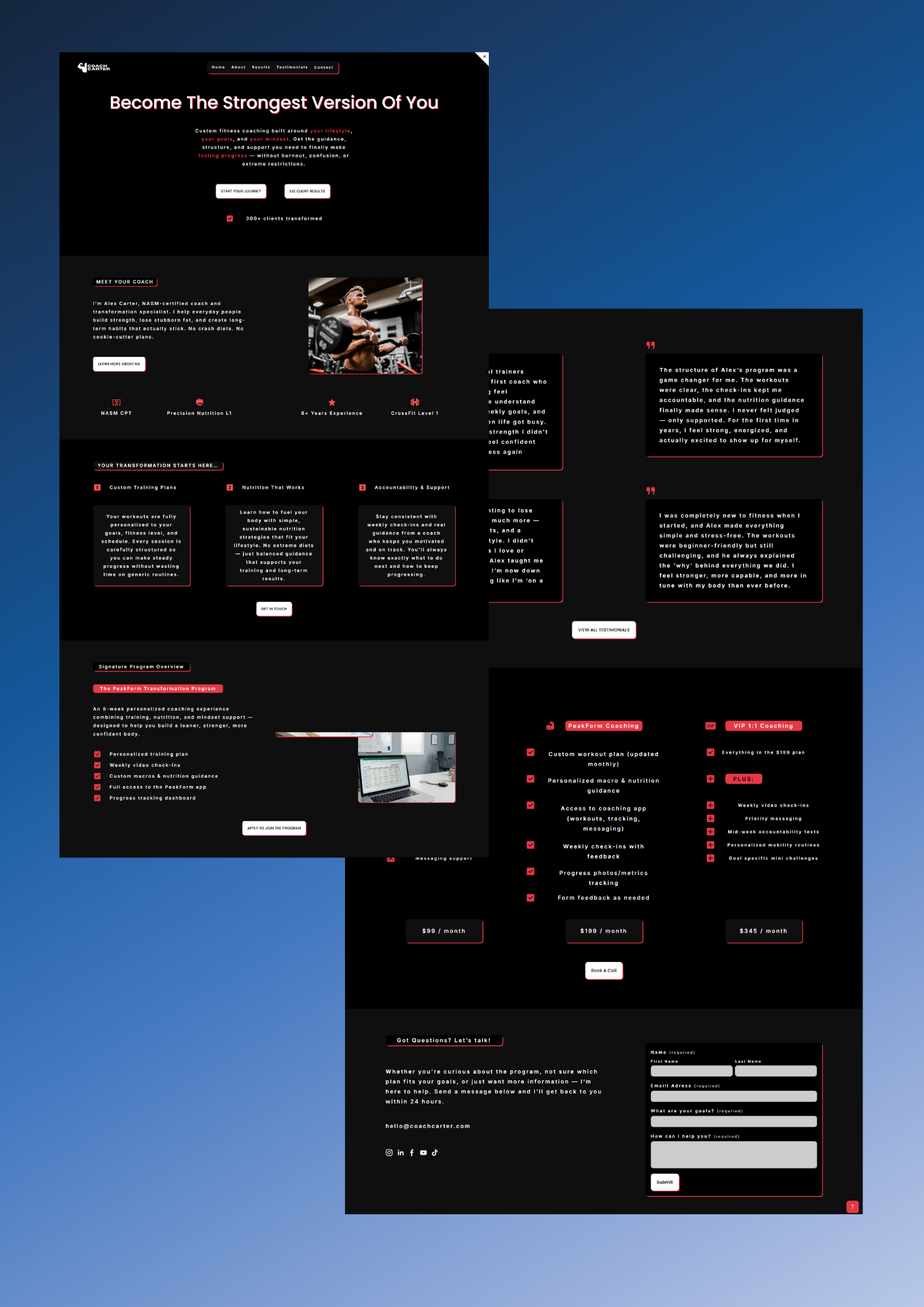 Gym Coach Industry Design