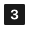 A black square with the number 3 written in white.
