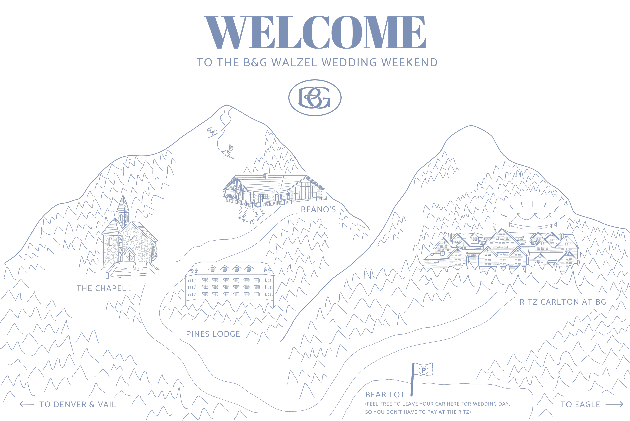 welcome card graphic design (front side)