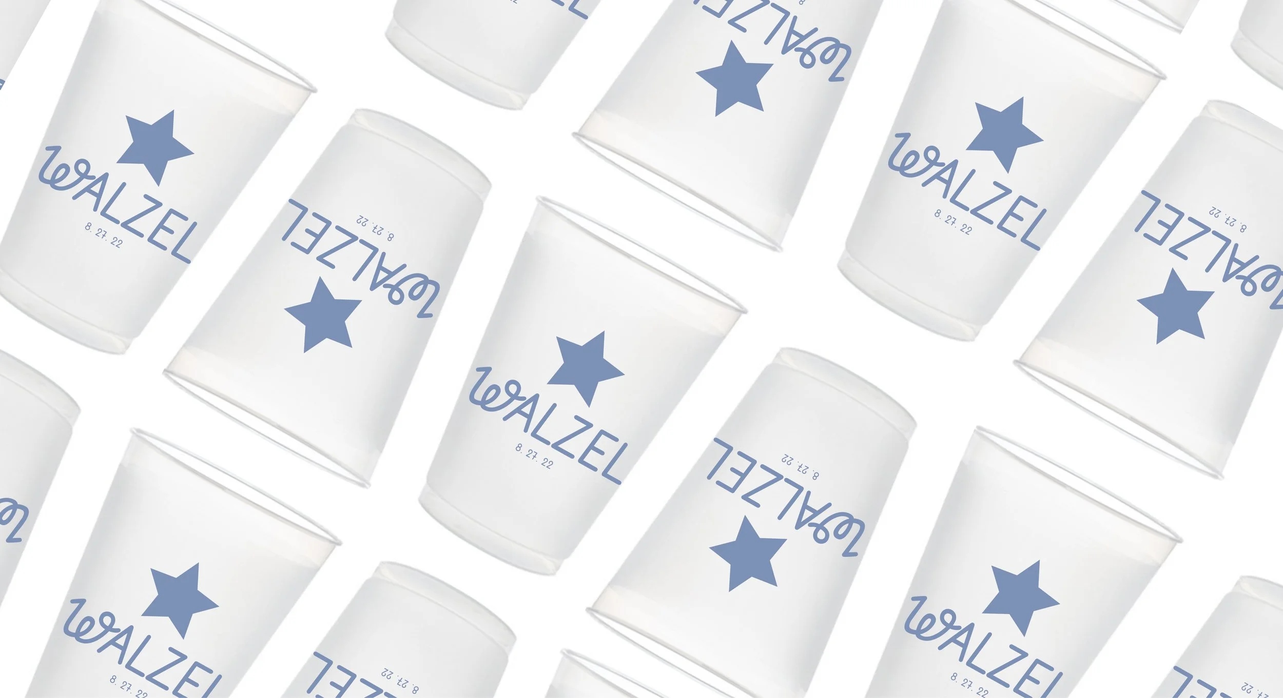 designed and printed end-of-night party cups