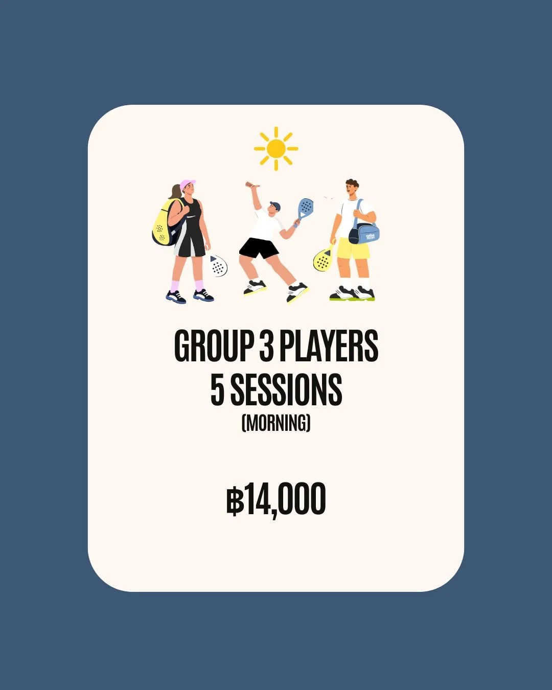 Group 3 Players 5 sessions morning
