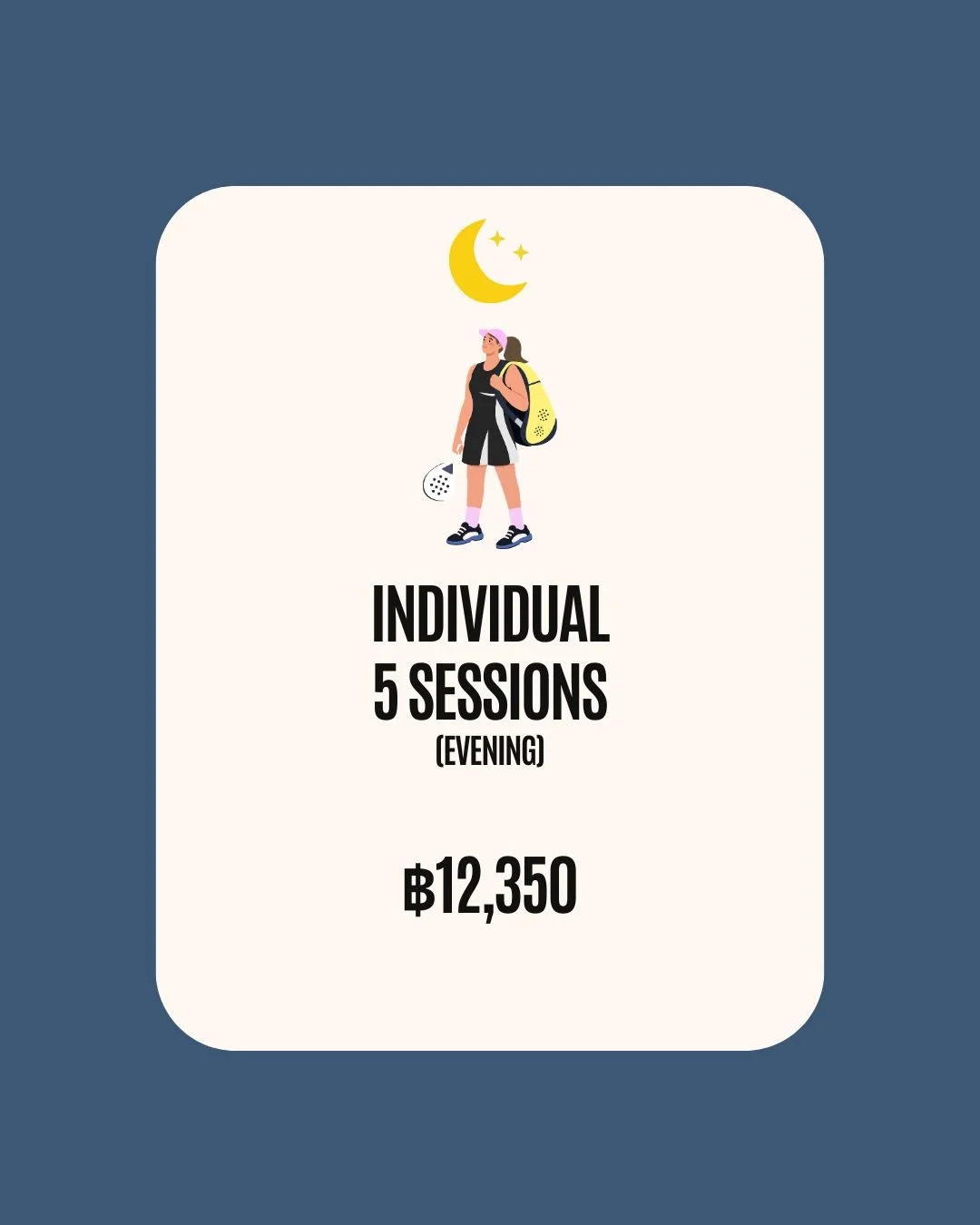 Individual coaching 5 sessions evening