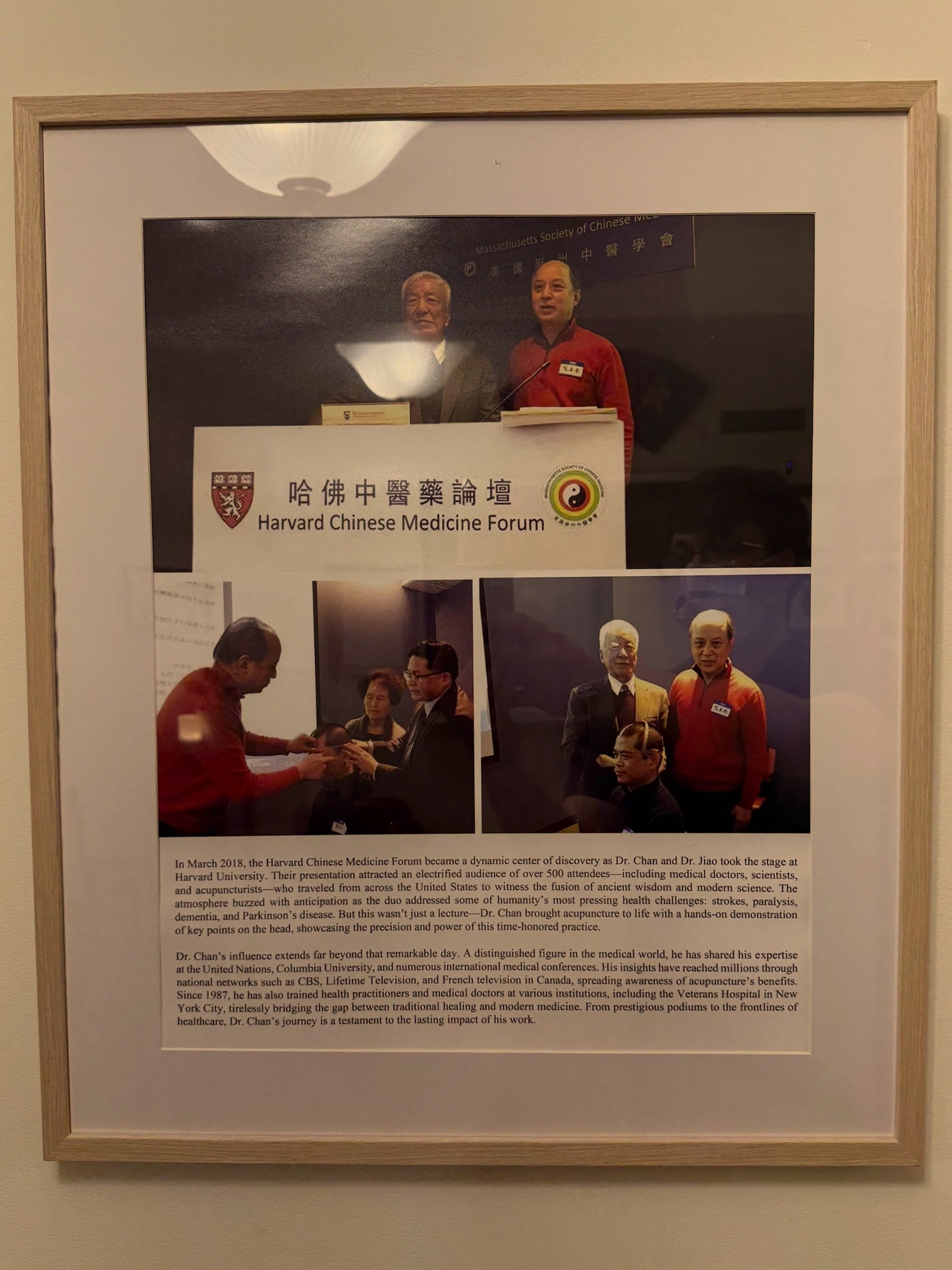 Dr. Chan at the Harvard Chinese Medicine Forum