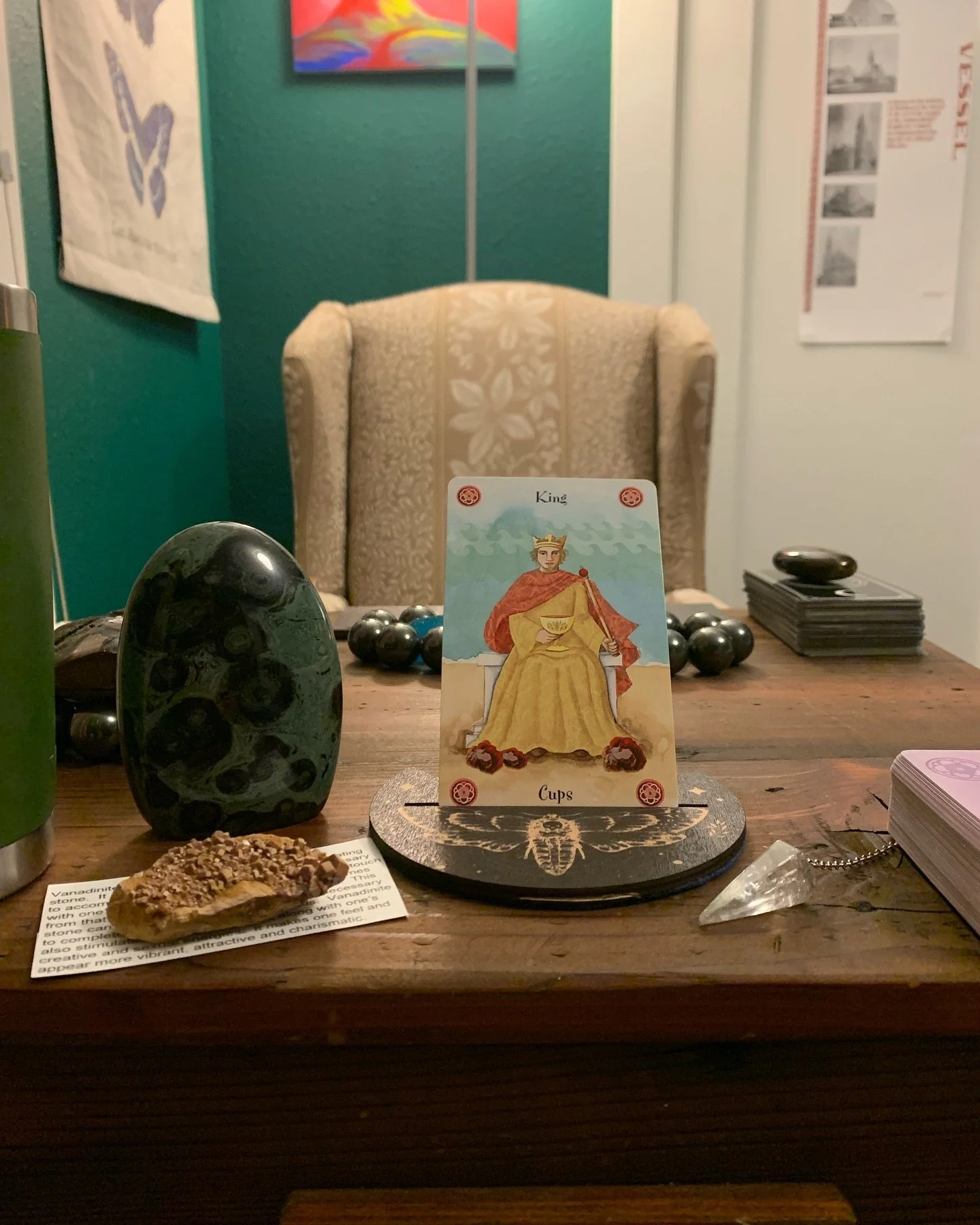 Tuesday, 10 December 2024 - Maintain Connection 2 Your Wisdom Through tHE Crown

Card: King of Cups
Energy: Vanadinite &amp; Kambaba Jasper
Ruling Number: 4
Chakra{s}: Root, Sacral, Heart, &amp; Crown
Song: Endless Love {Lionel Richie, Shania Twain}
