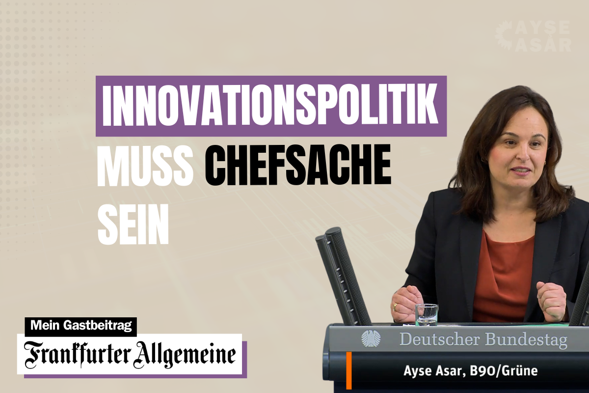 “Innovationspolitik muss Chefsache sein” (Gastbeitrag FAZ)