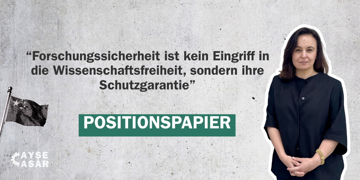 POSITIONSPAPIER -  Forschungsfreiheit schützen, Dual-Use-Risiken minimieren: Für klare Sicherheitsregeln in der internationalen Wissenschaftskooperation 