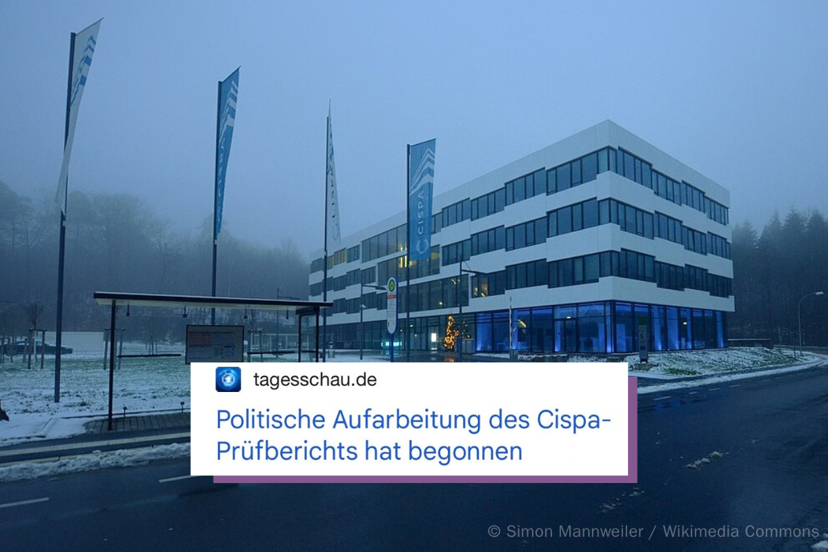 So geht Kontrolle nicht! Zur Sonderprüfung des CISPA Helmholtz-Zentrums (Pressemitteilung)