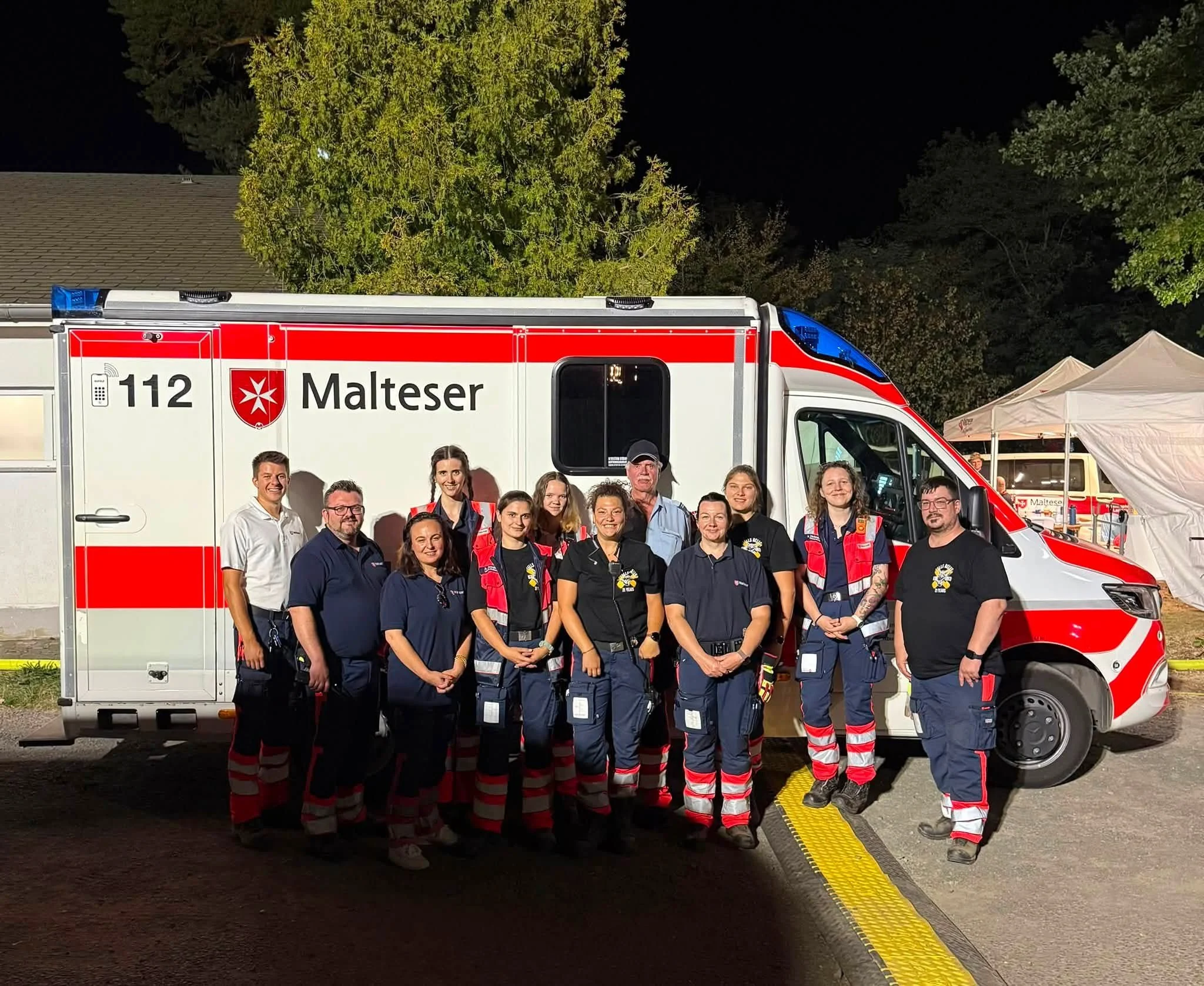Austausch mit Maltesern beim diesjährigen Tells Bells Festival in Villmar