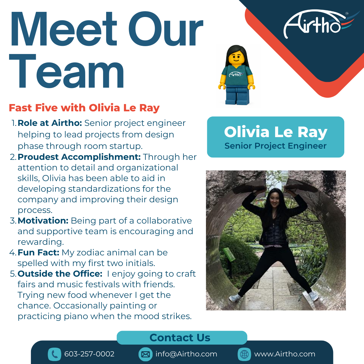 Meet the Team - Fast Five With Olivia Le Ray