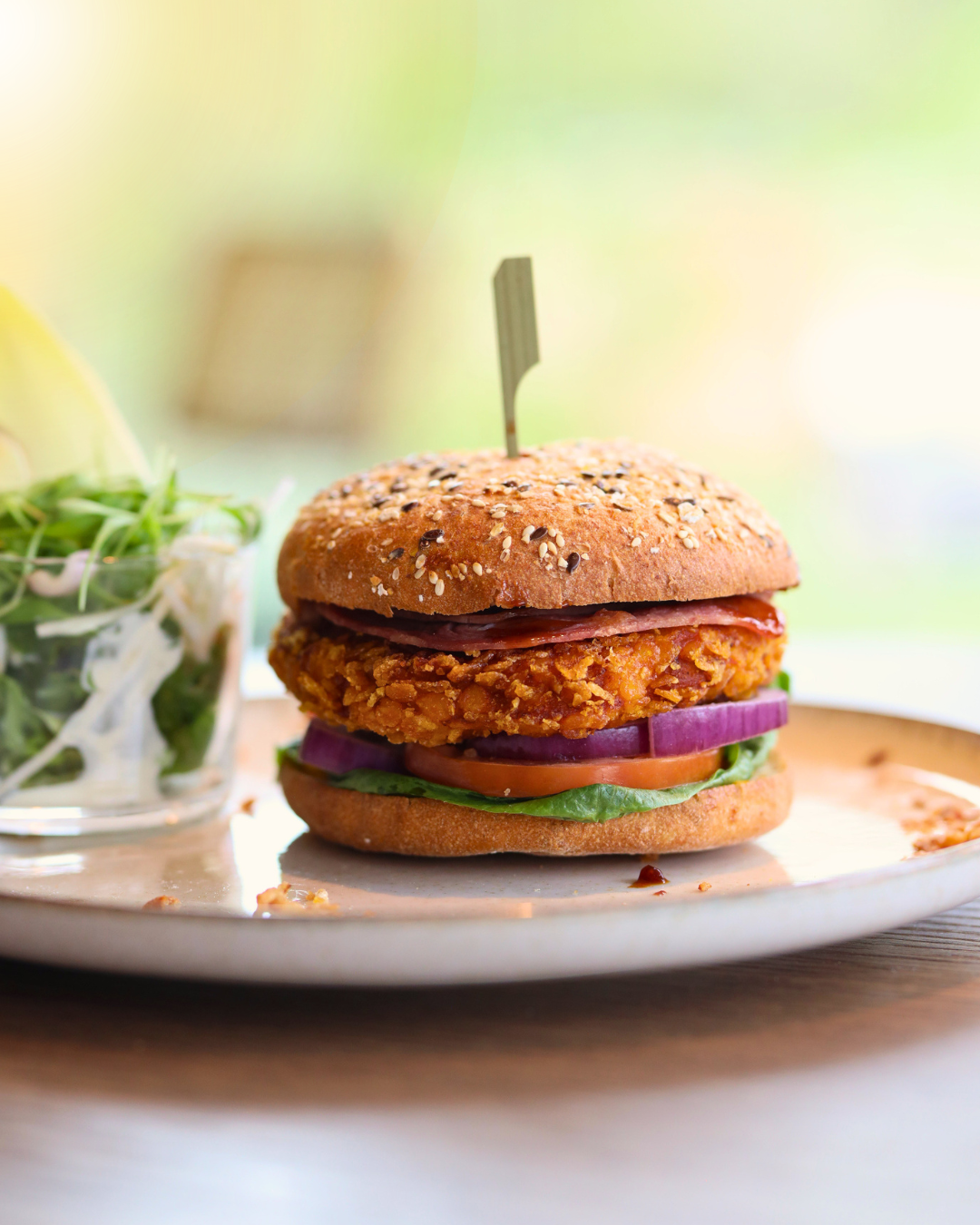 Stella Nova Burger Chicken met frisse salade