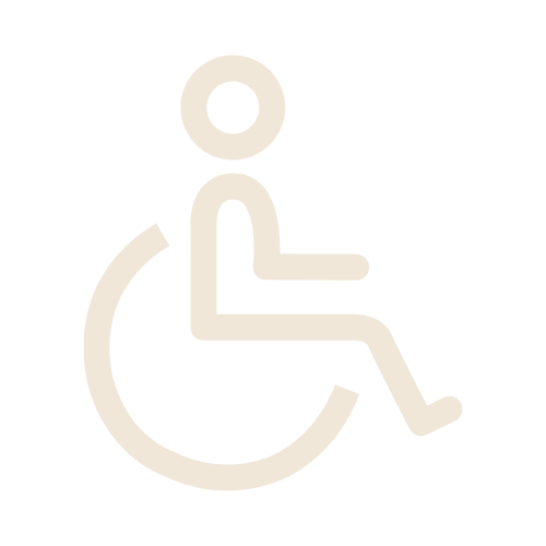 Pictogram van een persoon in een rolstoel