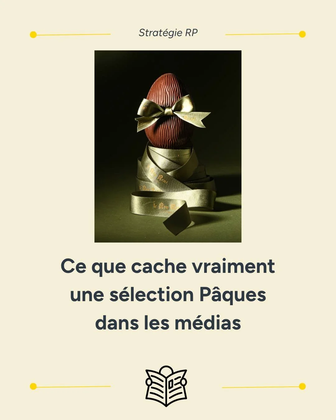 Ce que vous voyez dans les s&eacute;lections P&acirc;ques des m&eacute;dias ? Une jolie photo, un chocolat bien mis en valeur. ✨🐣
Ce que vous ne voyez pas ? Des mois de travail en coulisses.
Comme chaque ann&eacute;e nous avons accompagn&eacute; plu