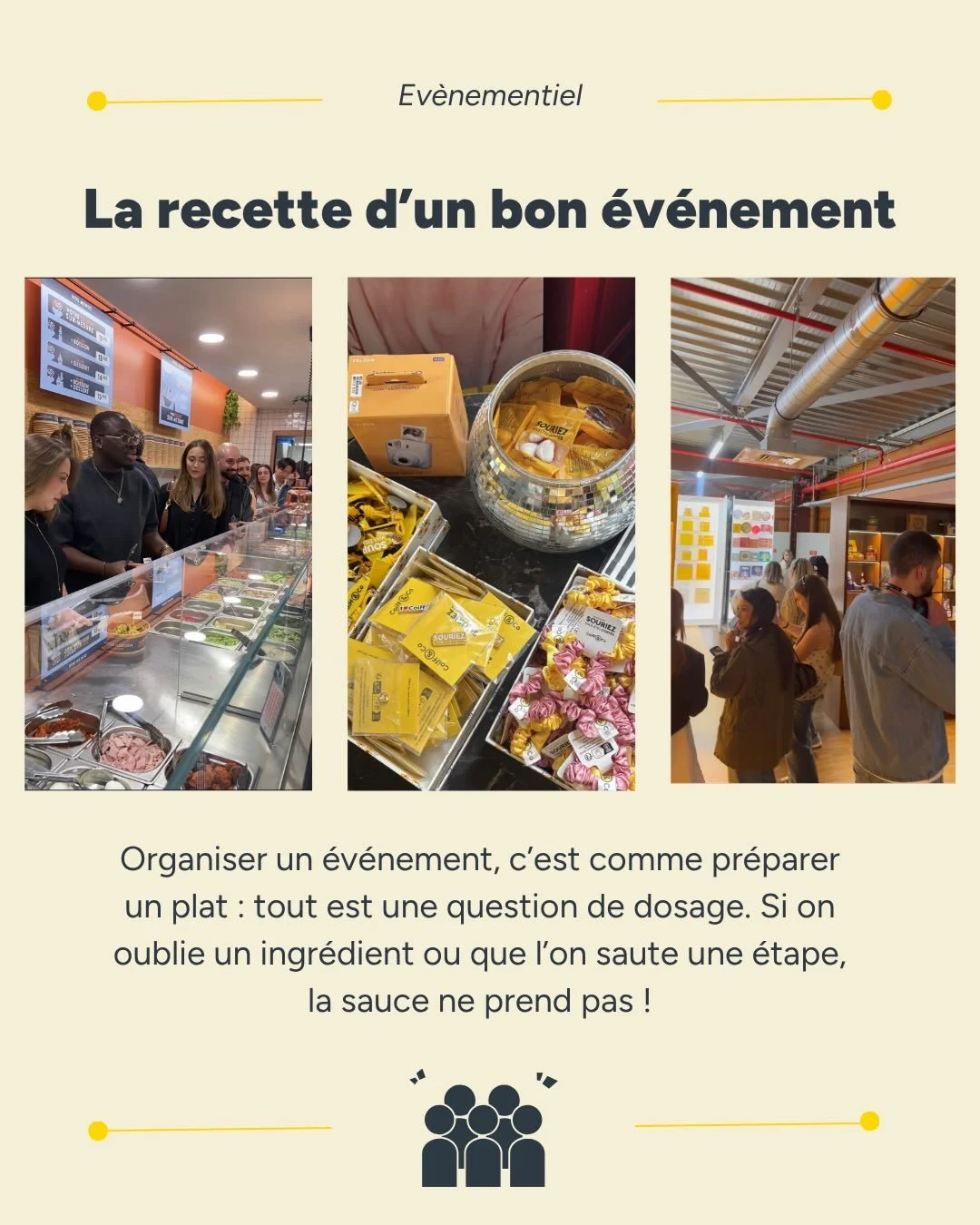 Ce que vous voyez lors d&rsquo;un &eacute;v&eacute;nement r&eacute;ussi ?&nbsp;&raquo; Une ambiance parfaite, des invit&eacute;s conquis, tout roule. ✨🎉
Ce que vous ne voyez pas ? Des semaines de travail en coulisses.
Chez P&eacute;tillantes de Com,