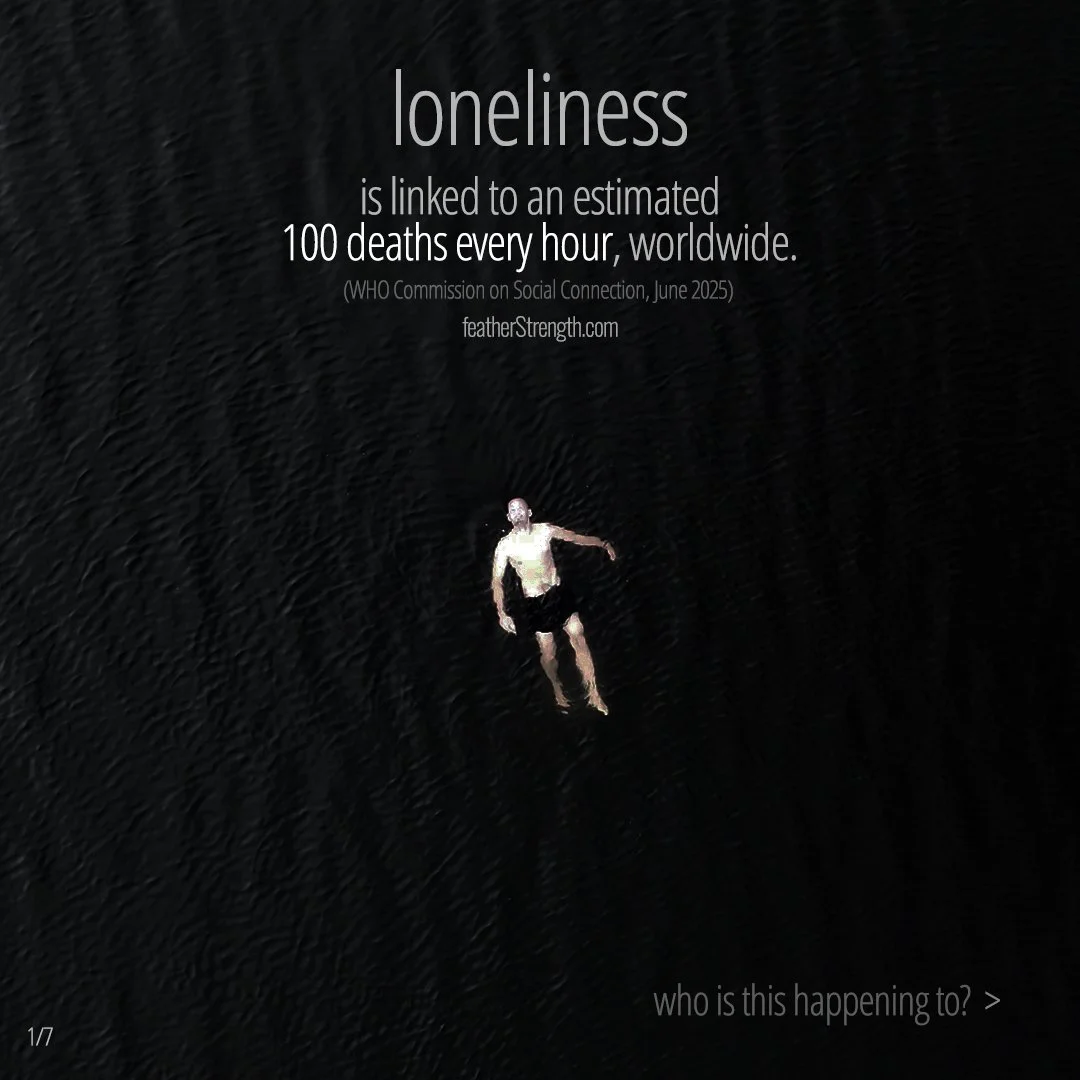 This week was Carers Week. Today is World Mental Health Day. Next week...?

This time of year is full. Full of expectations, or of unmet expectations, of the seasonal transition, of global uncertainty, of this, and of that.

Loneliness doesn't just h