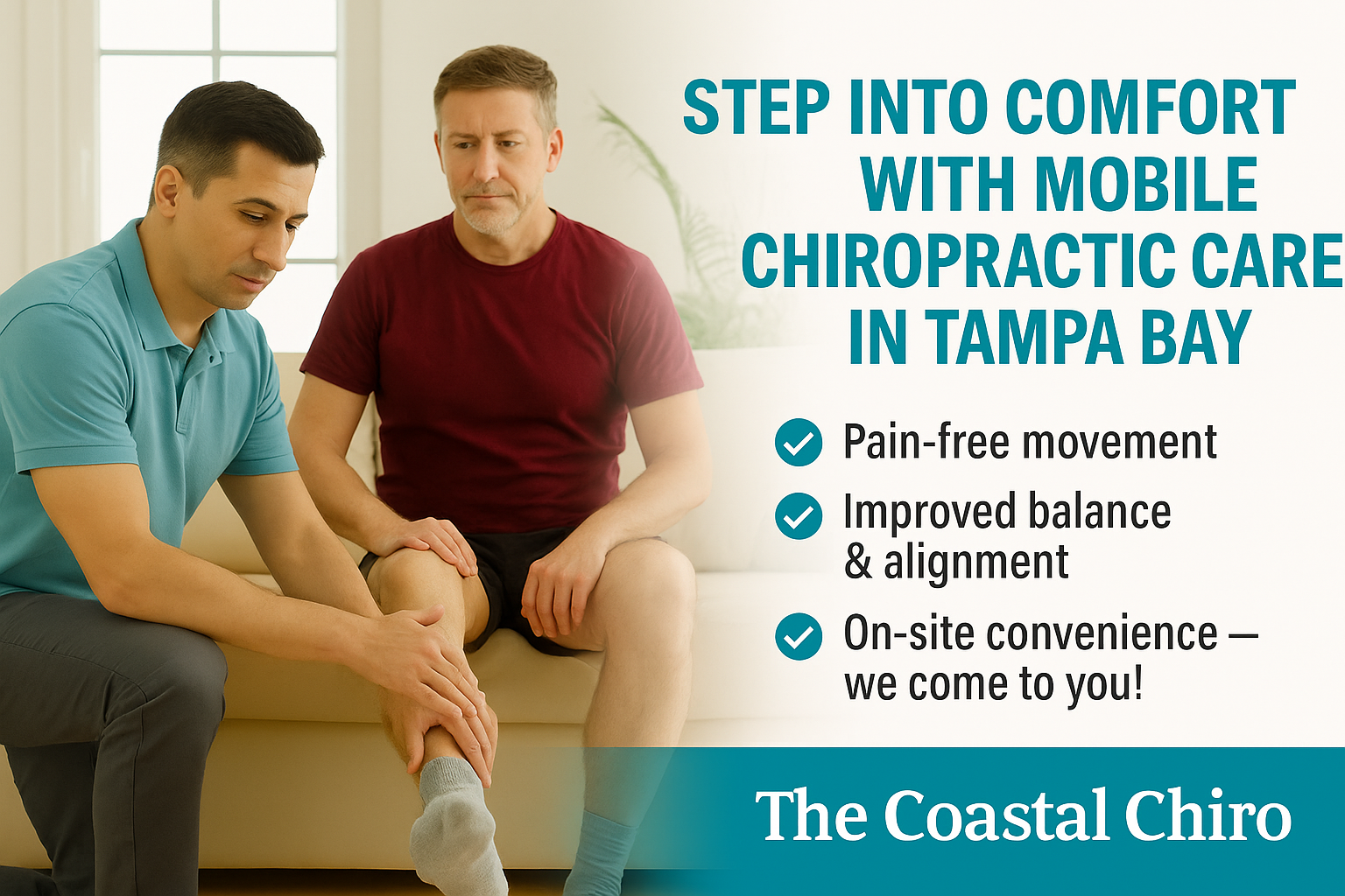 Step Into Comfort with Mobile Chiropractic Care in Tampa Bay!