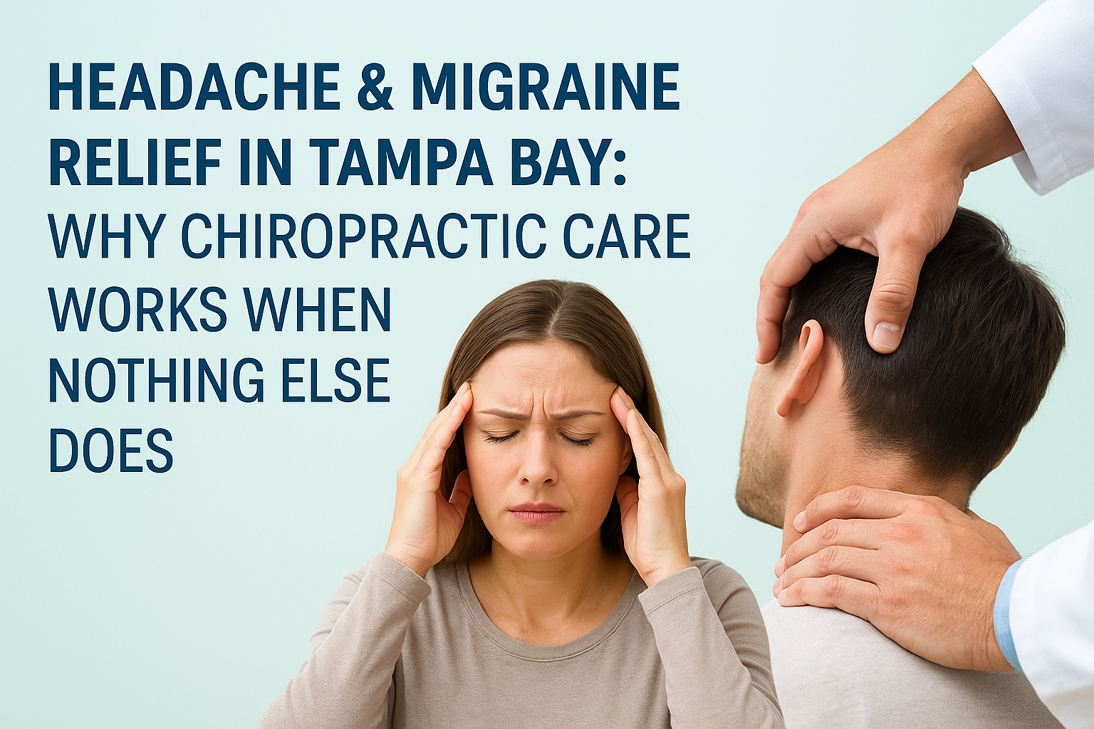 Headache &amp; Migraine Relief in Tampa Bay: Why Chiropractic Care Works When Nothing Else Does