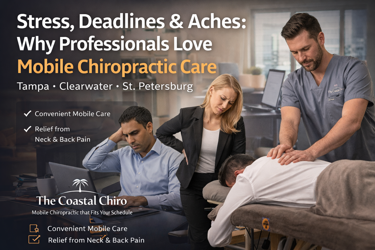 Stress, Deadlines &amp; Aches: Why Professionals Love Mobile Chiropractic Care
