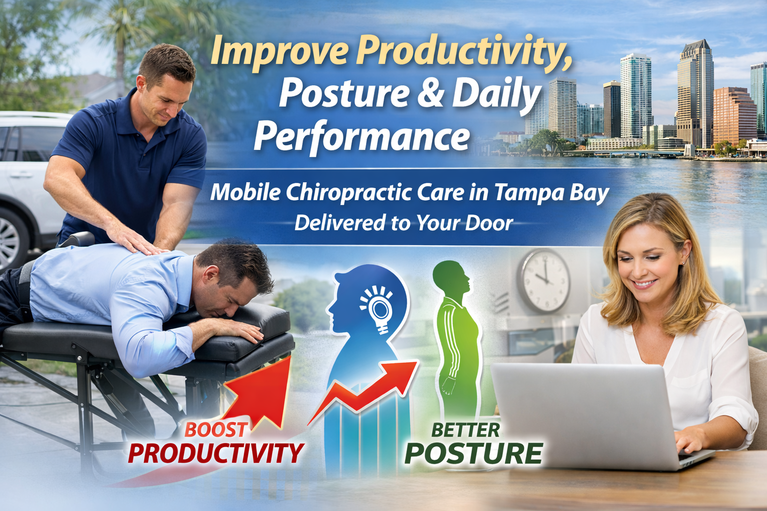 How Mobile Chiropractic Improves Productivity, Posture, and Daily Performance