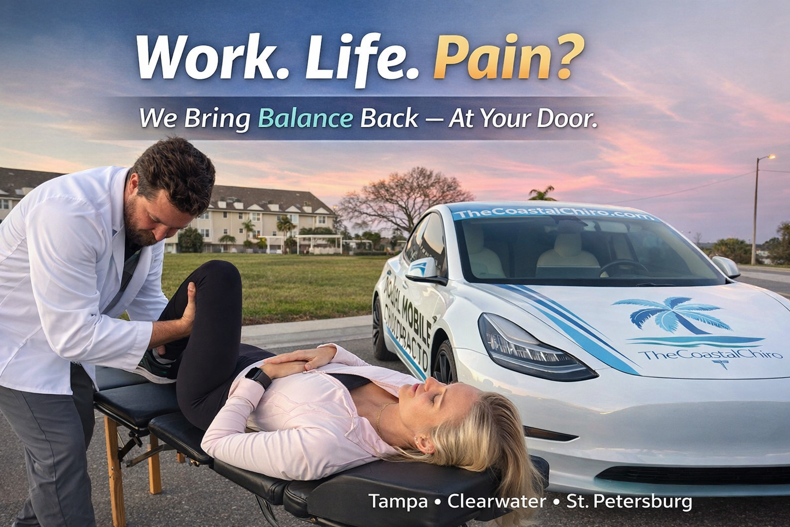 Work, Life, Pain? How Mobile Chiropractic Brings Balance Back to Your Day