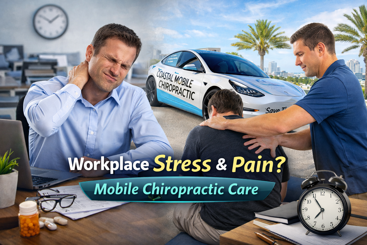 Workplace Stress &amp; Pain: Why Mobile Chiropractic Care Is the Smartest Fix