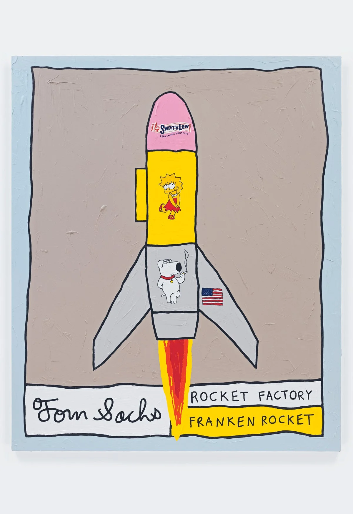  Tom Sachs,  Admiral Ackbar,  2022. Artwork © Tom Sachs (page 474) Synthetic polymer and KRINK ink on canvas; 72 × 60 in. 