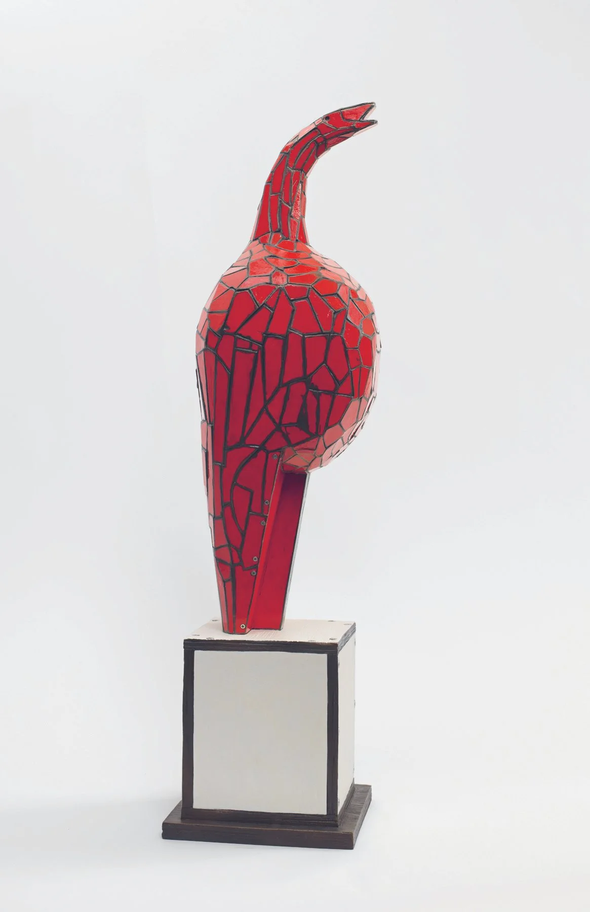  Tom Sachs,  Maiastra II,  2023. Artwork © Tom Sachs (page 155) Enamel, latex, and ferric nitrate patina on silicon bronze, with hardware; 30 × 7 3/4 × 8 1/4 in. 