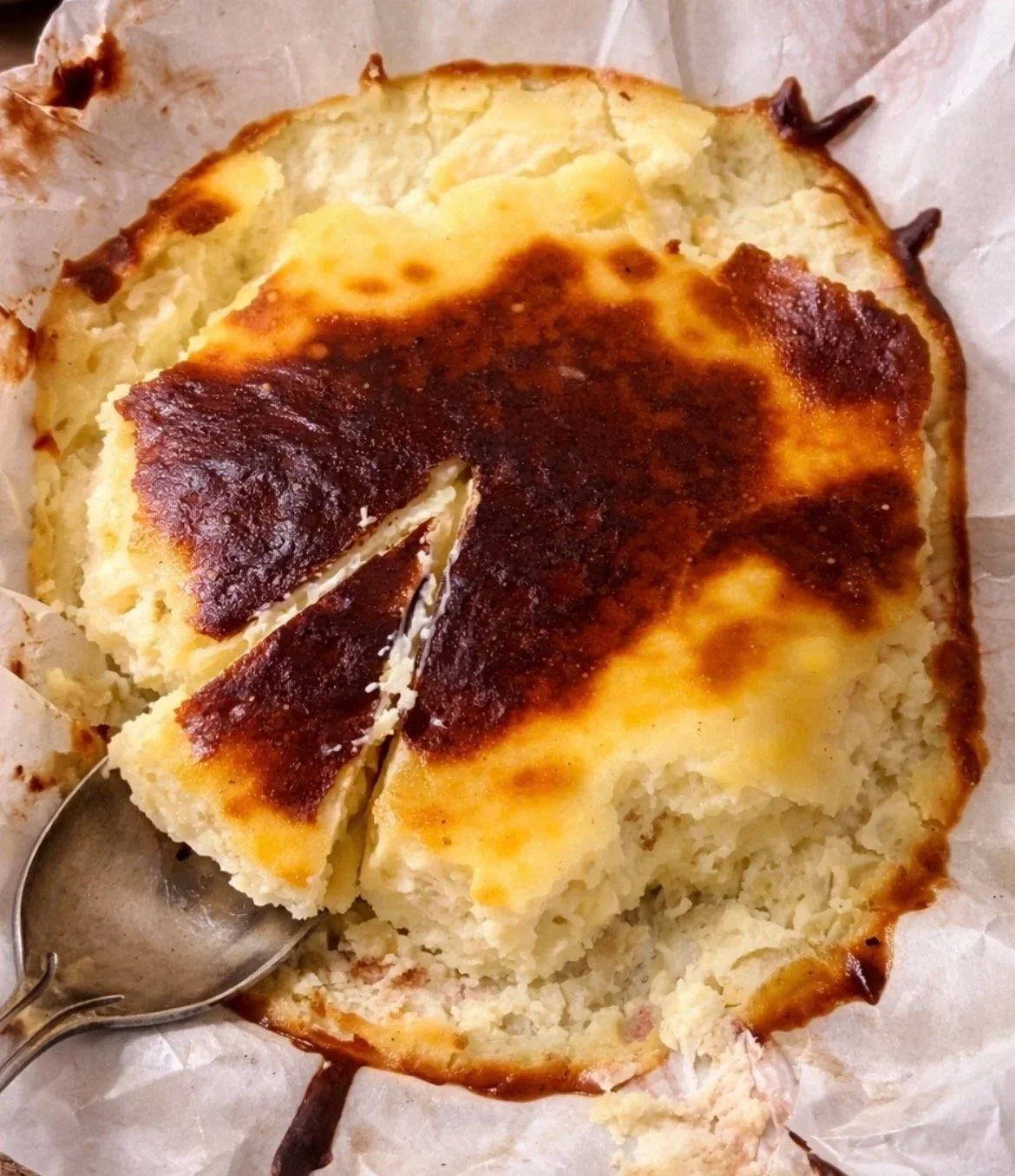 Eggless Burnt Basque Cheesecake