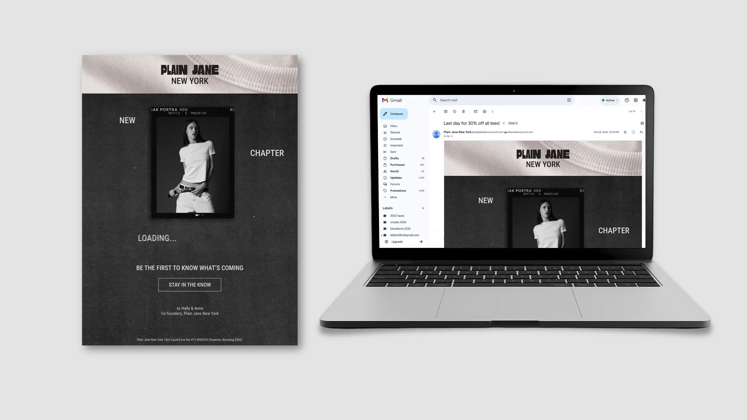 new launch email design