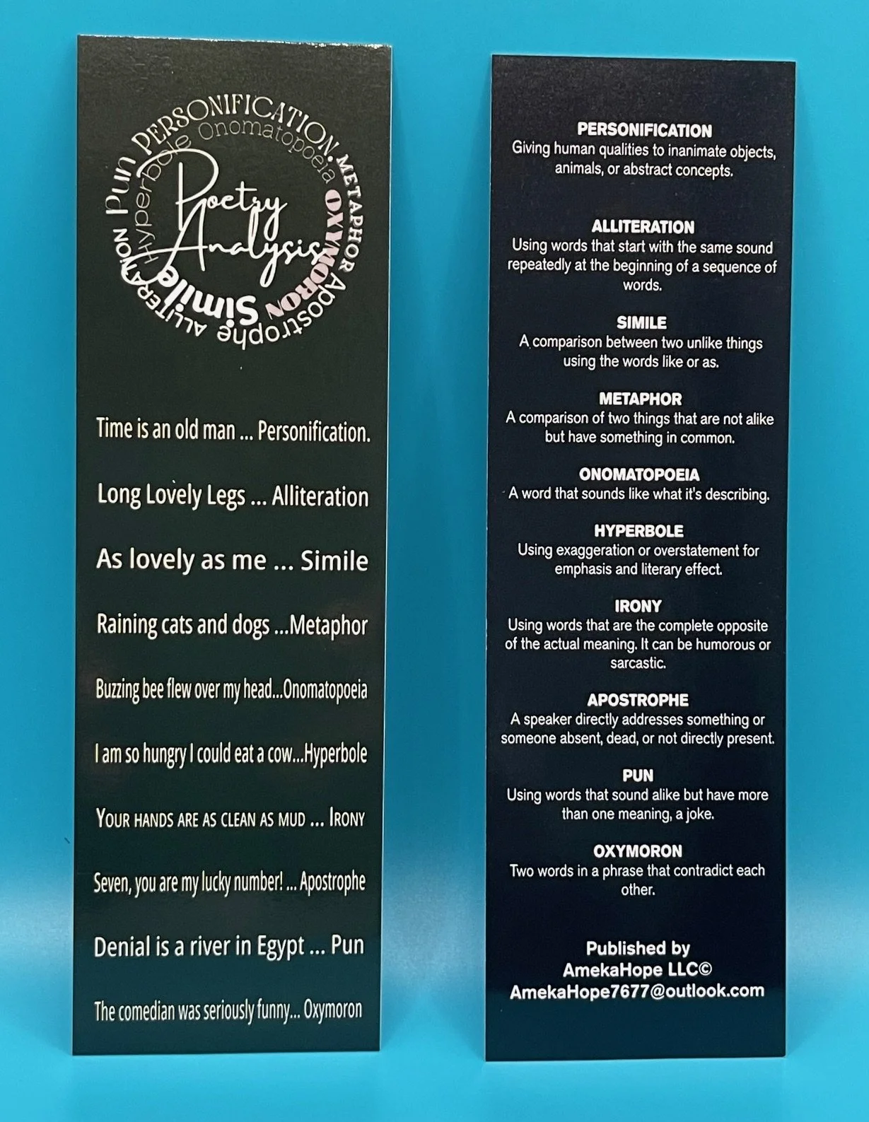Black and White Bookmark