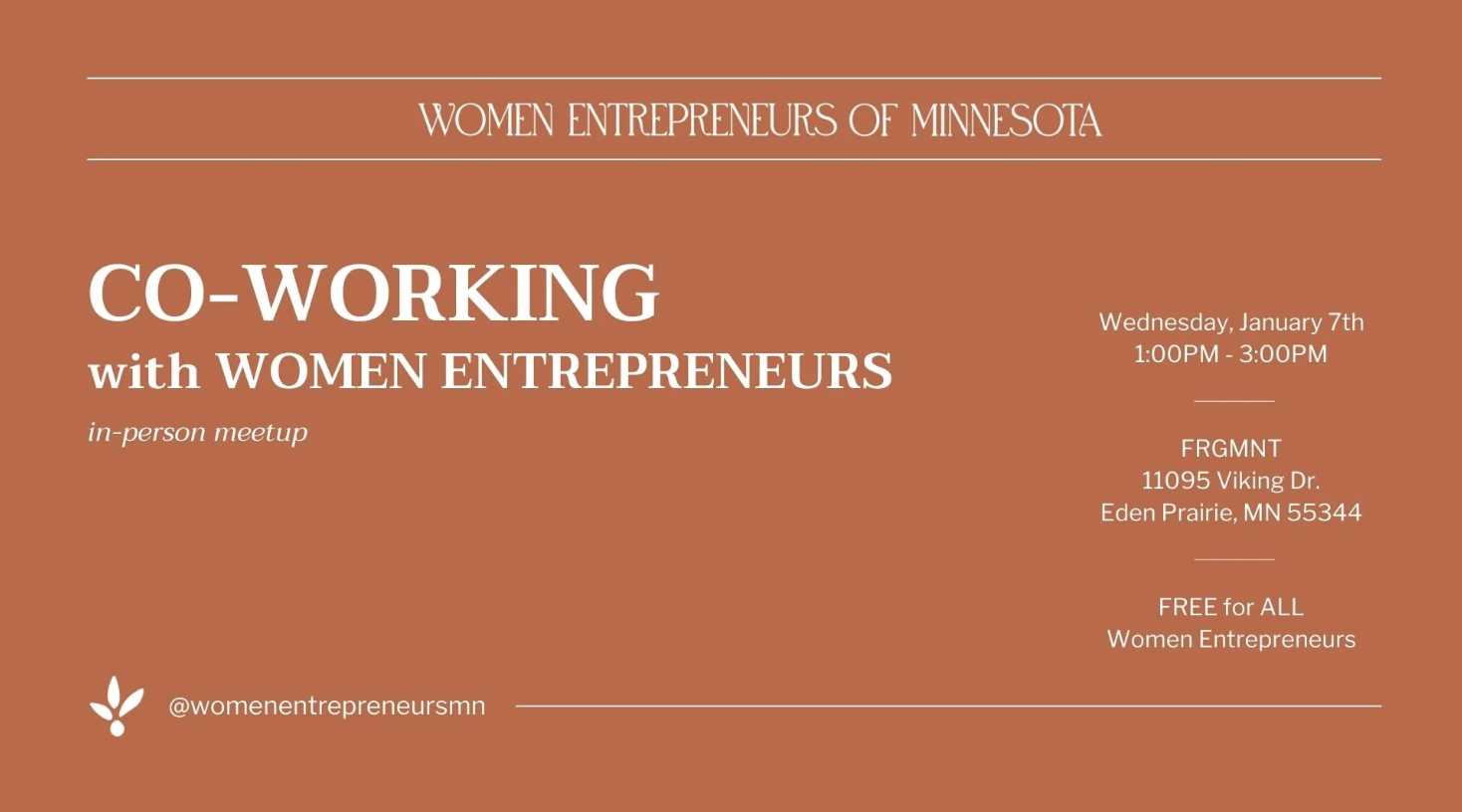 WeMN In-Person Co-Working Meetup