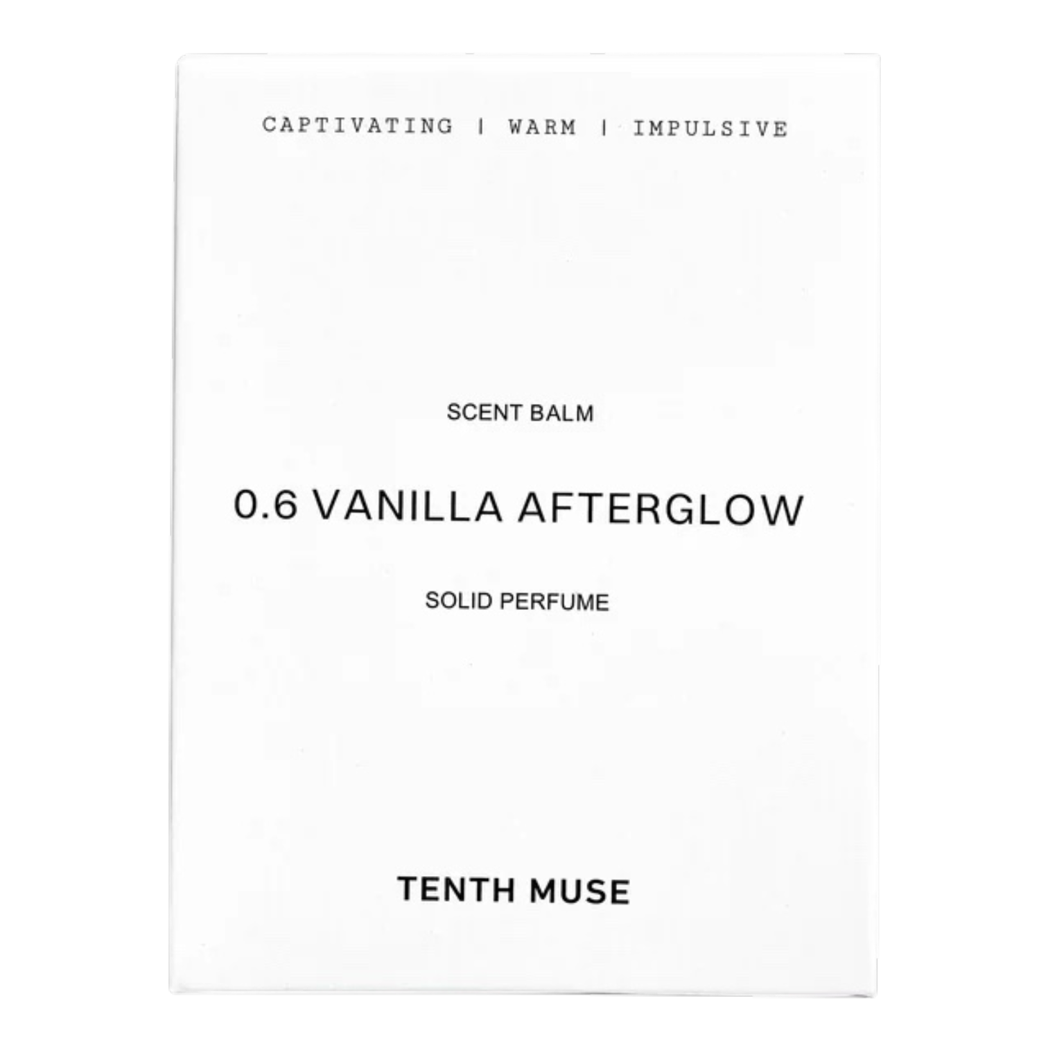 Tenth Muse: Vanilla Afterglow Solid Perfume