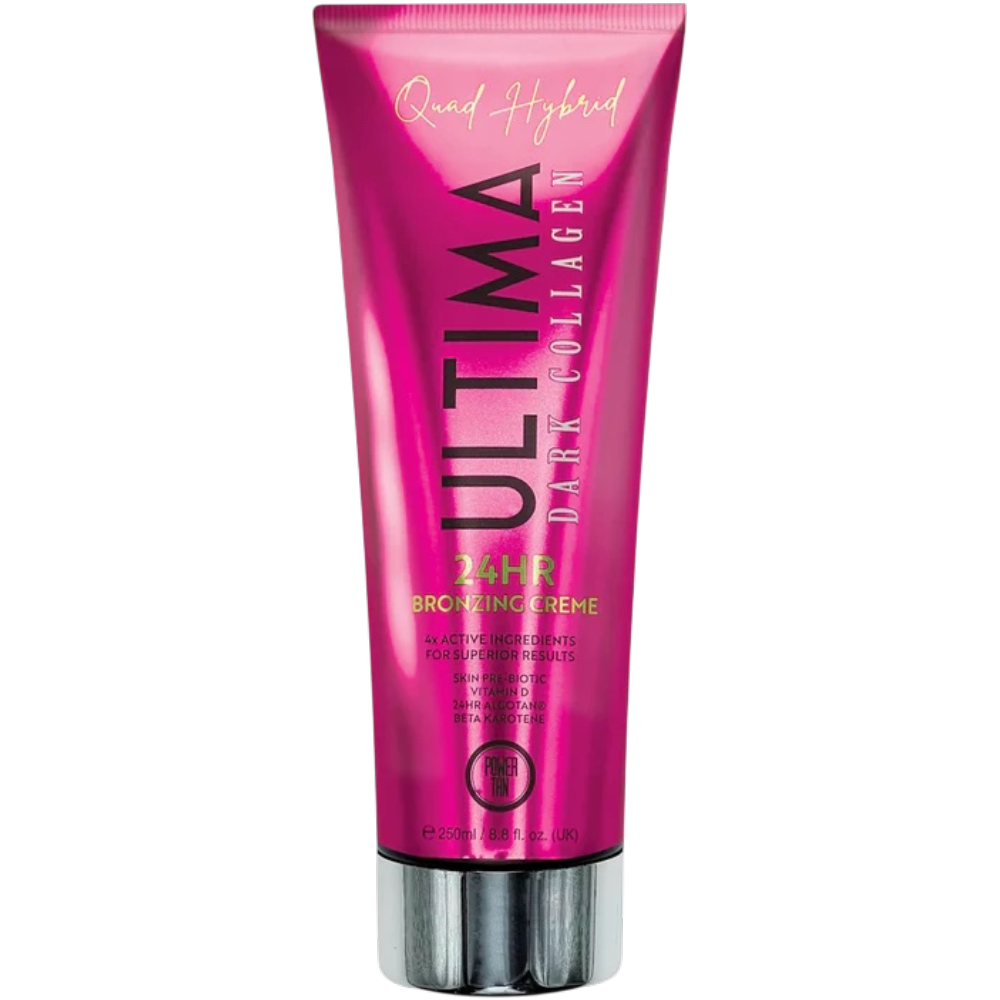 Power Tan: Quad Hybrid Ultima 24HR Dark Collagen Bronzer