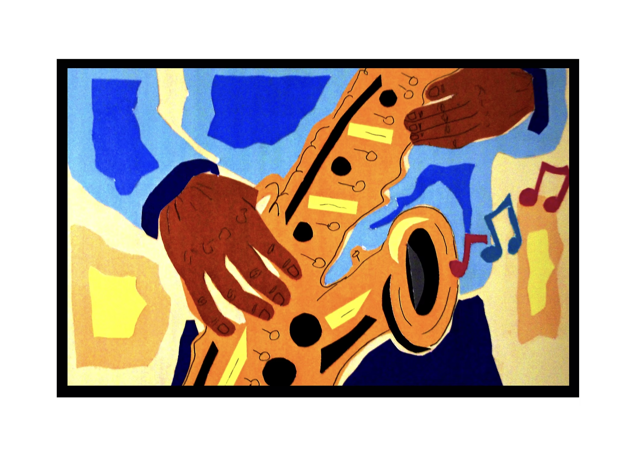 Summer Brown Male Saxophone Player