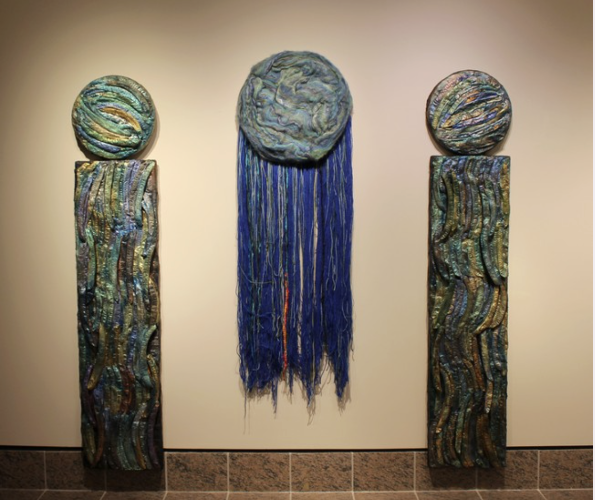 Anne Bouie - Healing Waters (diptych) and Dolphin Dance