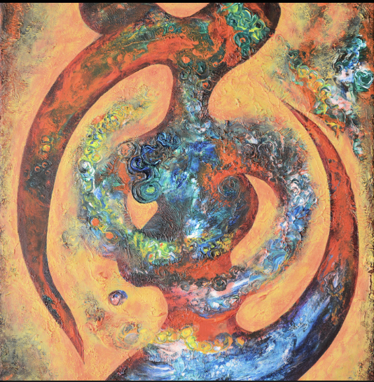 Akili Ron Anderson - Gye Nyame 2014 30 x 24