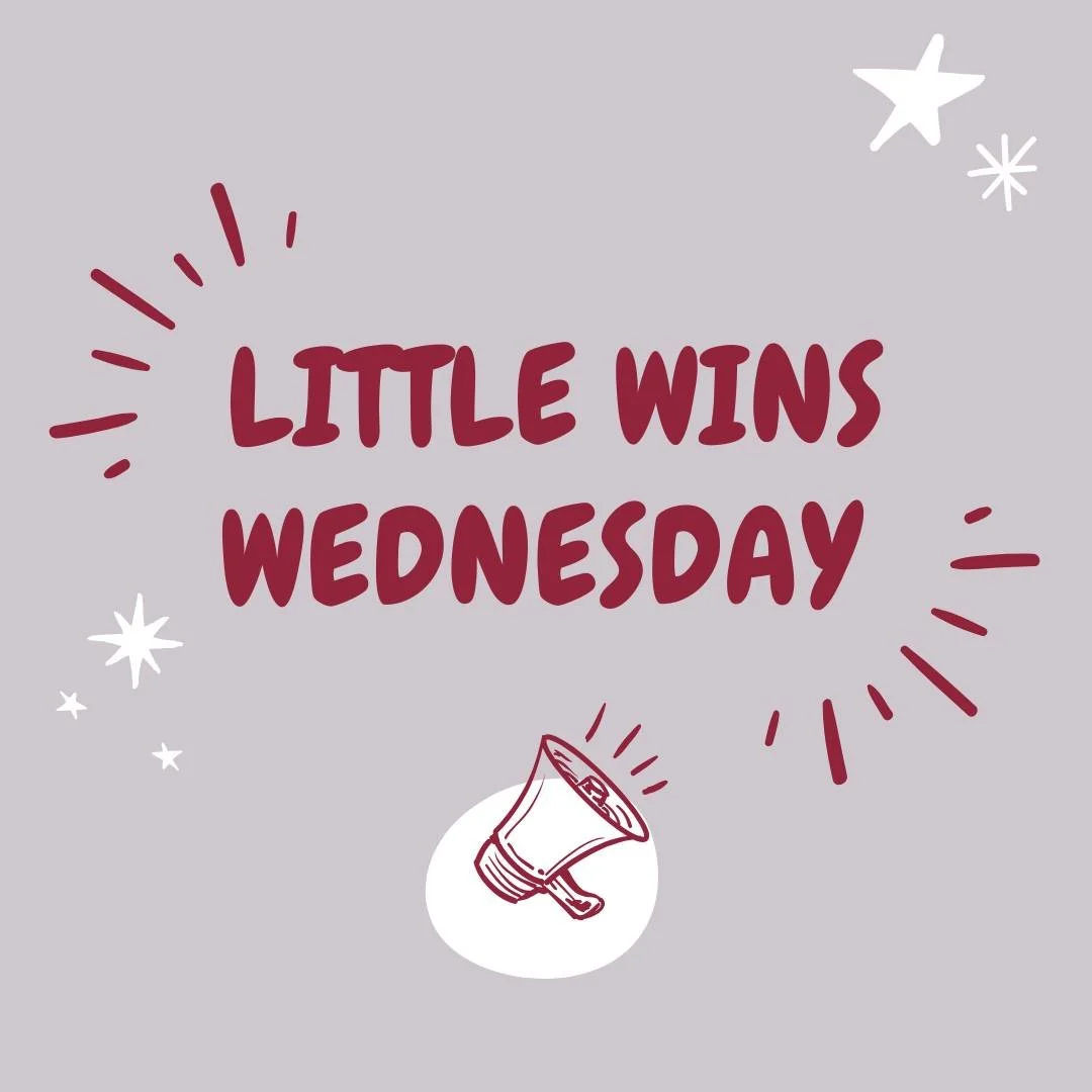 💜 Little Wins Wednesday 💜

When life feels big, messy or overwhelming, remember: the little things count.
Getting out of bed, taking a shower, making it to an appointment or even just pausing to breathe, these are victories worth celebrating. 🌸

T