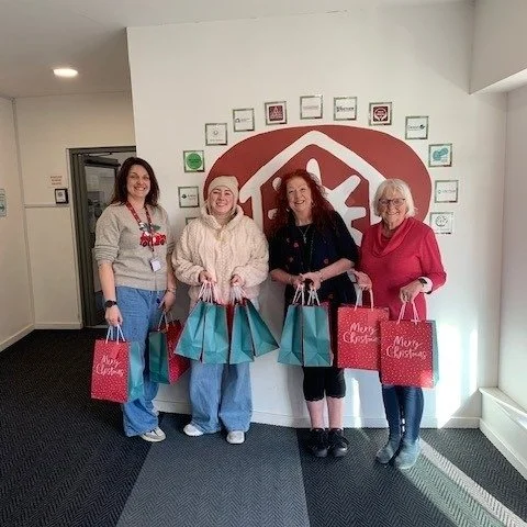 For the fourth year running, CoLab Women were delighted to receive a large number Food Hampers from Exeter Rediscover Church, and Christmas 'Bags of Love' from members of the Exeter Blessed Sacrament Church. ✨

The food hampers and treat bags are dis