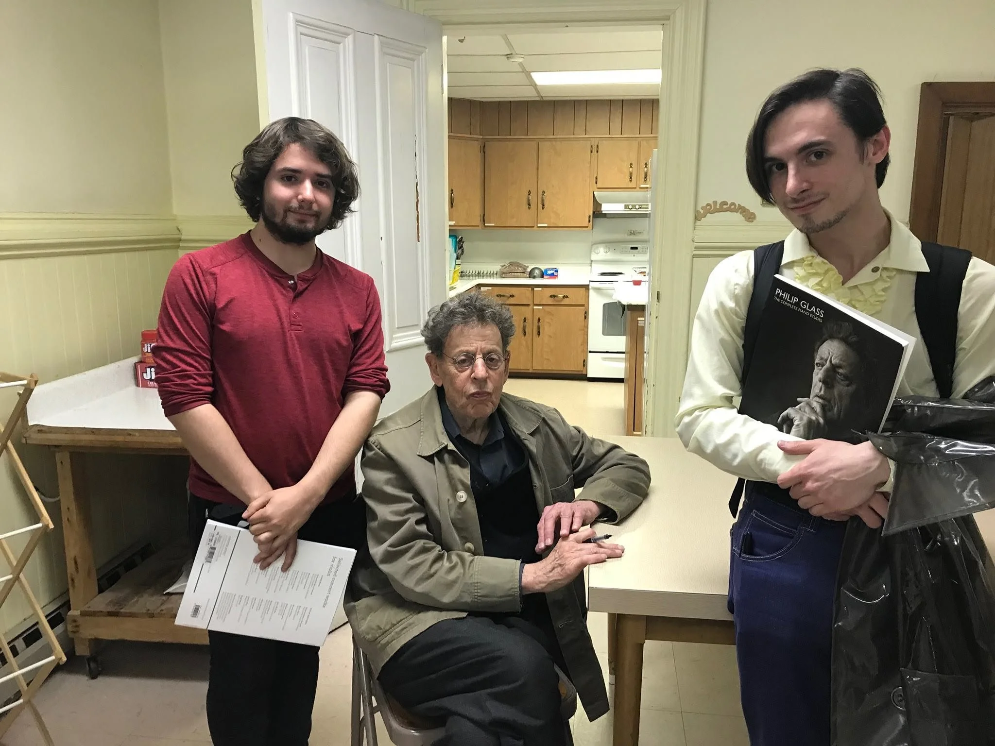 With Minimalist Composer, Phillip Glass