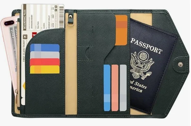 RFID Blocking Passport Holder Travel Wallet