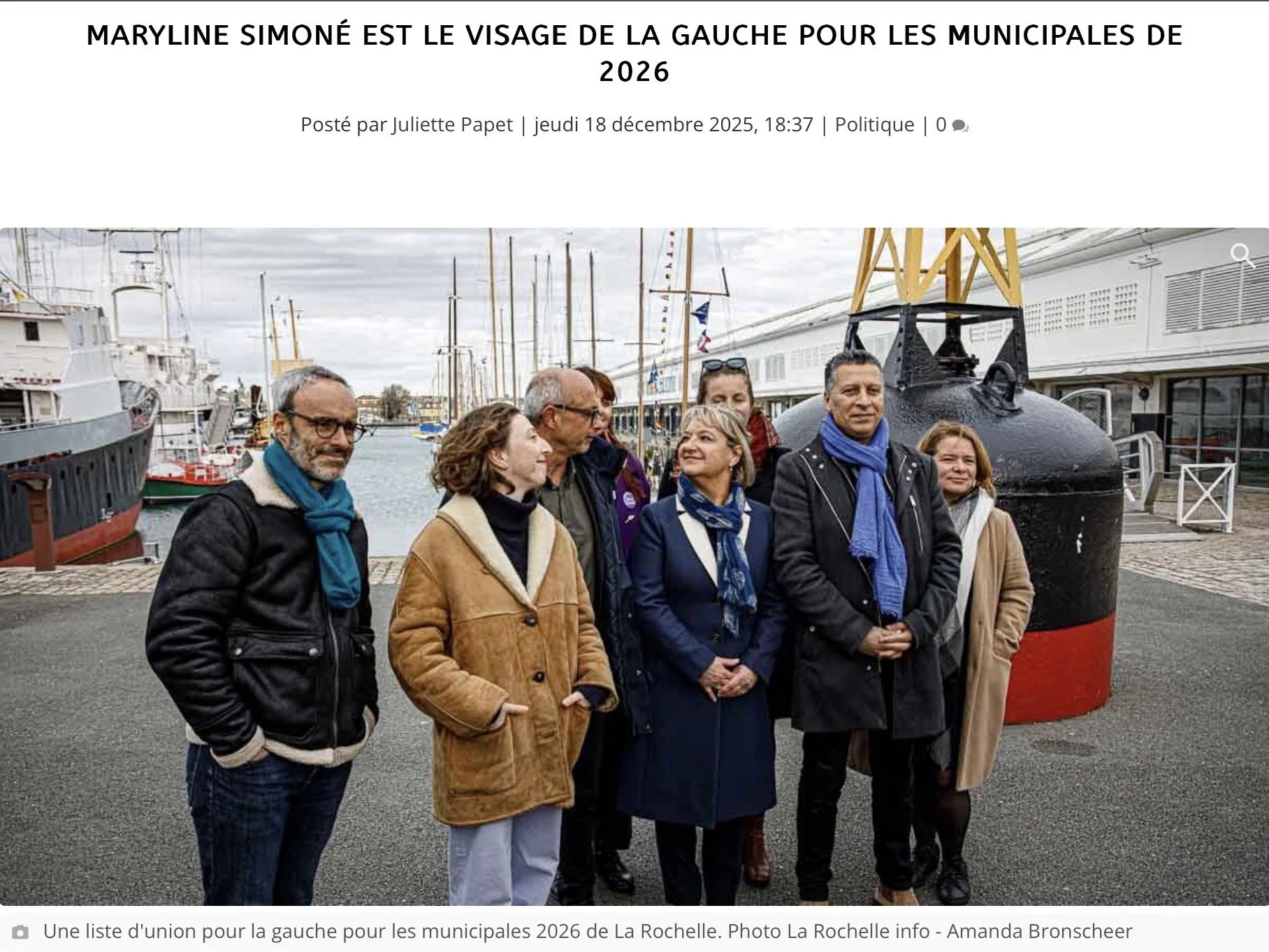 L'équipe de La Rochelle Unie en interview pour les municipales de La Rochelle. (La Rochelle Hebdo)