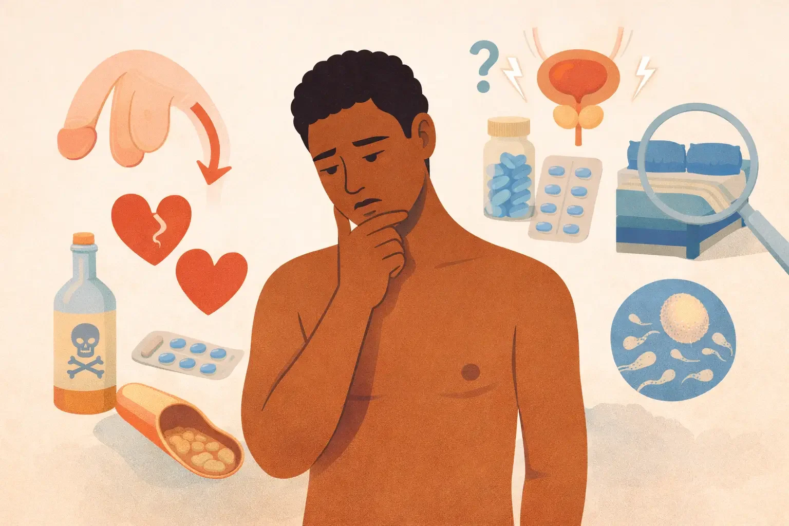 Erectile Dysfunction: Common Causes, First-Line Options, and Myths