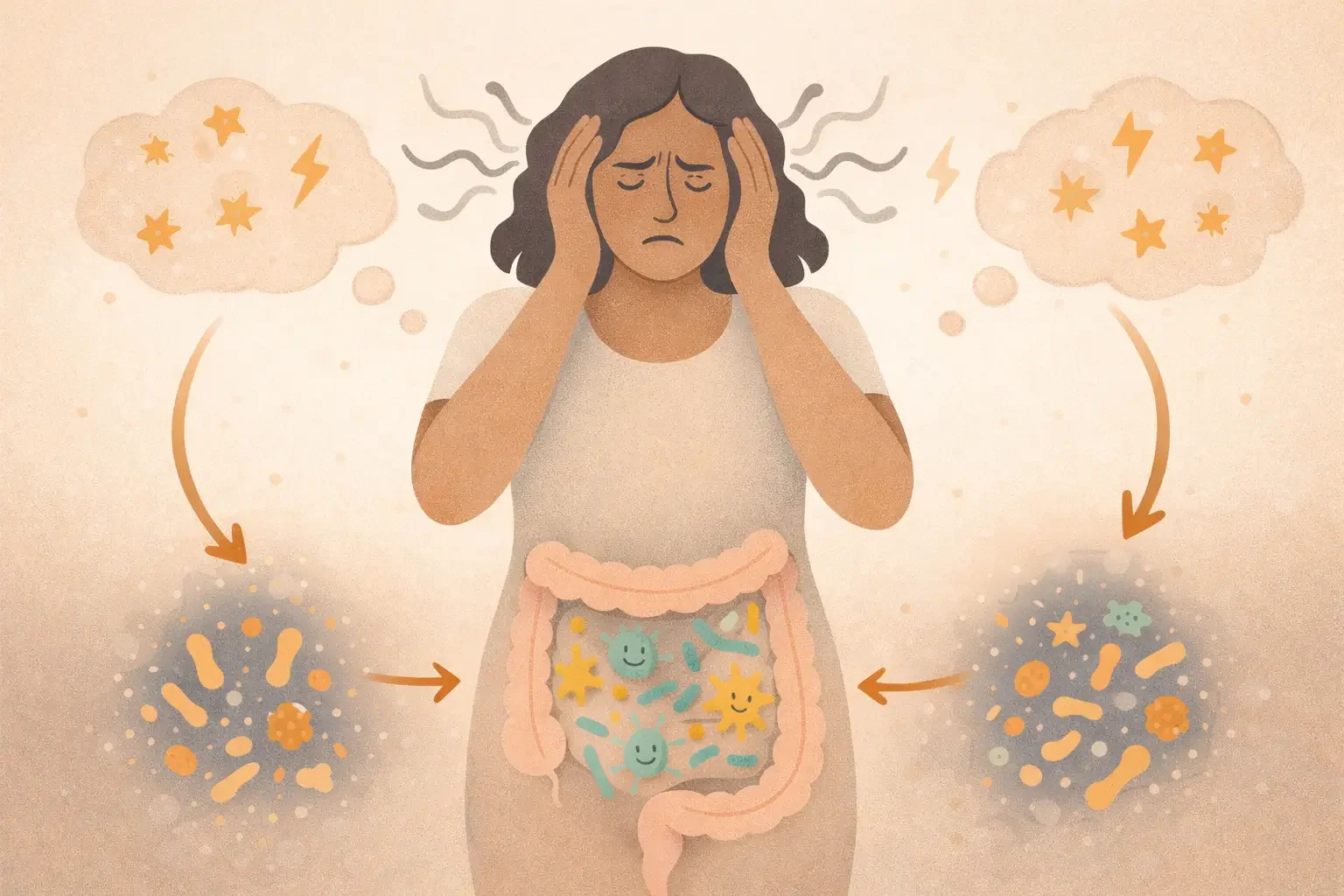 How Stress Talks to Your Gut &amp; Why Your Microbiome Listens