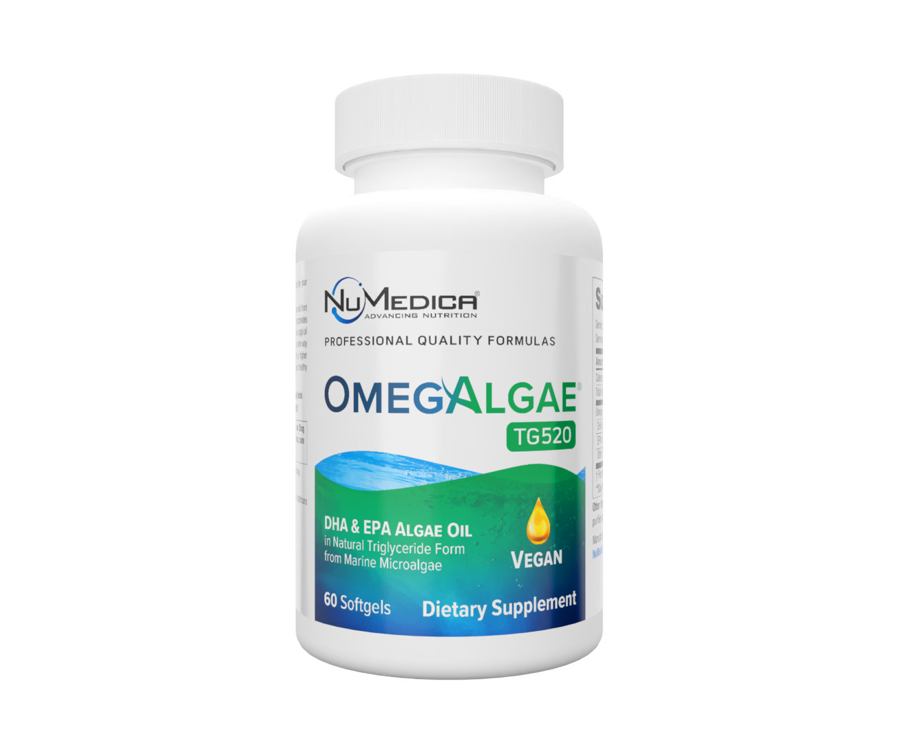 OmegAlgae® TG520: Vegan Omega-3s (DHA + EPA) Without the Fish