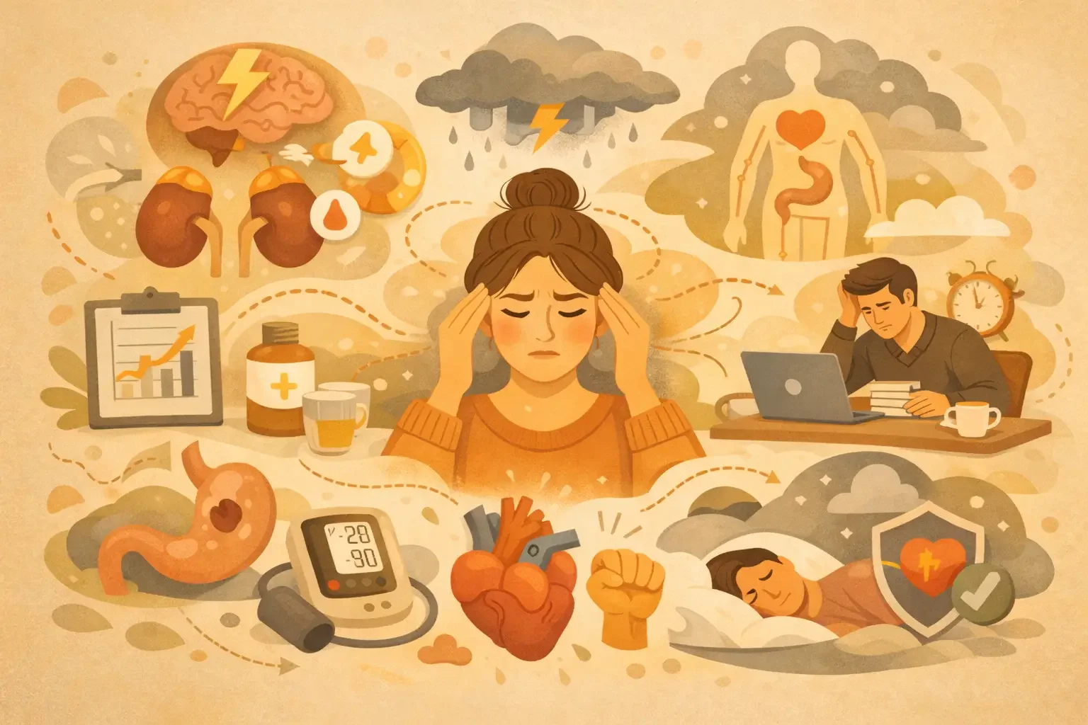 Wired, Exhausted, and Running on Empty: What Your Stress Hormones Are Really Doing to Your Body